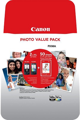 Canon cartridge PG-560 XL/CL-561 XL multipack + PP-201 10x15cm 50I.